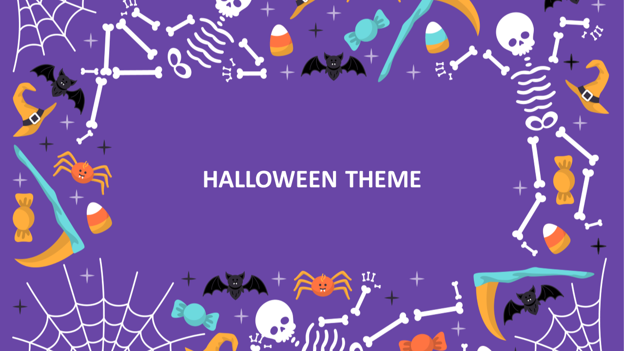 Attractive Scary Halloween Theme PowerPoint Template